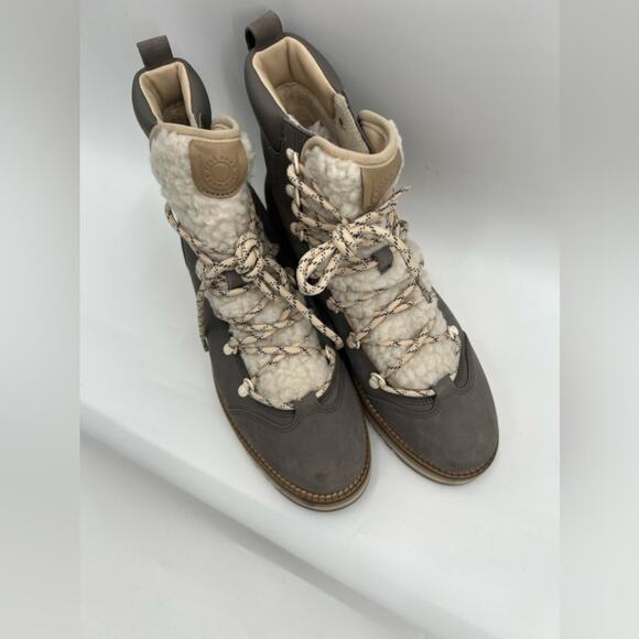 Cole Haan Zerogrand Xplor Faux Shearling Hiking Boots - Picture 2 of 8